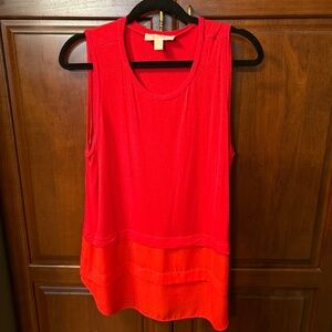 Michael Kors Women's Red sleeveless shirt size L